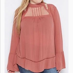 Lace Yoke Blouse